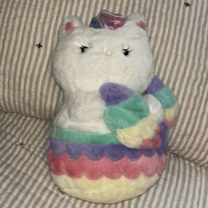 FAO Schwarz Pastel Stuffed Animal good used condition meowmaid with sound
